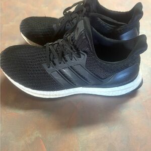 Adidas Men's Black and White Athletic Shoes